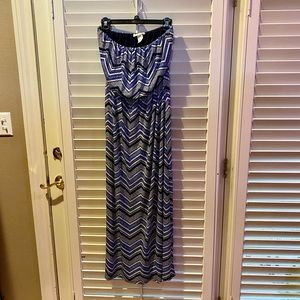 A’gaci Strapless maxi dress size medium